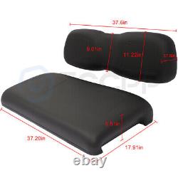 Black Golf Cart Front Cushion Set Fits Club Car DS