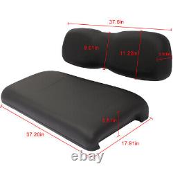 Black Golf Cart Front Cushion Set WithCushion Cover Free For Club Car DS Wholesale