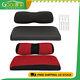 Black Golf Cart Front Cushion Set With Cushion Cover Fit For Club Car Ds