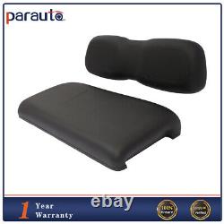 Black Golf Cart Front Seat & Back Cushion Kits Fits Club Car DS