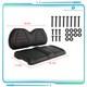 Black Golf Cart Front Seat Bottom & Back Cushion Set New For Club Car Precedent