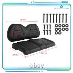 Black Golf Cart Front Seat Bottom & Back Cushion Set New for Club Car Precedent