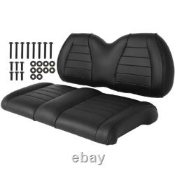 Black Golf Cart Front Seat Bottom & Back Cushion Set New for Club Car Precedent
