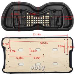 Black Golf Cart Front Seat Bottom & Back Cushion Set New for Club Car Precedent