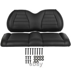 Black Golf Cart Front Seat Bottom & Back Cushion Set New for Club Car Precedent