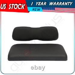 Black Golf Cart Front Seat Cushion Set Fits Club Car DS