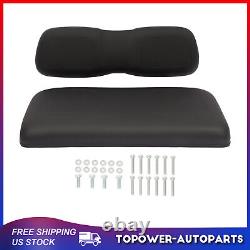 Black Golf Cart Front Seat Cushion Set Fits Club Car DS