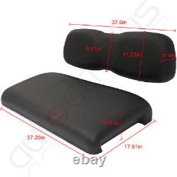 Black Golf Cart Front Seat Cushion Set Fits Club Car DS