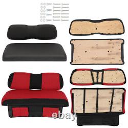 Black Golf Cart Front Seat Cushion Set WithCover Free+Storage Bag For Club Car DS