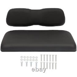 Black Golf Cart Front Seat Cushion Set and Cover WithStorage Bag For Club Car DS