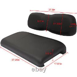 Black Golf Cart Front Seat Cushion Set and Cover WithStorage Bag For Club Car DS