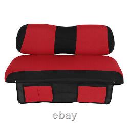 Black Golf Cart Front Seat Cushion Set and Cover WithStorage Bag For Club Car DS