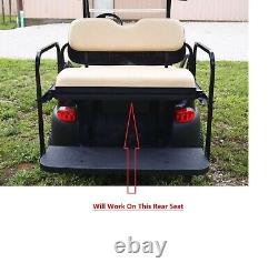 Black Golf Cart Seat Cover Fit Club Car Precedent 2004+/ Tempo Front Rear Seat