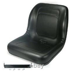 Black High Back Seat & Bracket Milsco 6003 fit Club Car Utility Vehicles XRT1550