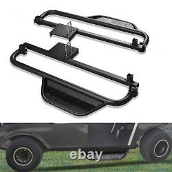 Black Powder Coated Nerf Bars/ Running Boards Fits Club Car DS Golf Cart 1982-up