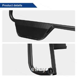 Black Powder Coated Nerf Bars/ Running Boards Fits Club Car DS Golf Cart 1982-up