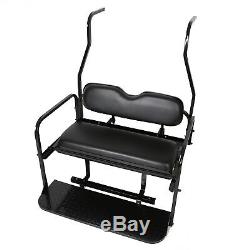 Black Rear Flip Seat Kits for Club Car Golf Cart DS 2000-2013