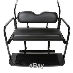 Black Rear Flip Seat Kits for Club Car Golf Cart DS 2000-2013