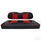 Black/red Front Seat Cushions For Club Car Ds 2000+