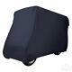 Black Storage Cover For Golf Cart With 88 Top (club Car, Yamaha, And E-z-go)