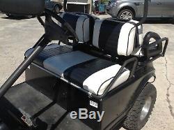 Black club car DS 4 seat Passenger golf cart electric lifted