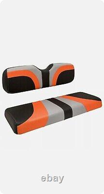 Blade Golf Cart Front Seat Covers for Club Car Precedent Gray/Orange/Black