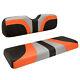 Blade Golf Cart Front Seat Covers For Club Car Precedent Gray/orange/black