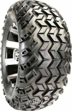 Blowout 12 Vortex Black Wheels 22 All Terrain Lifted Tires Golf Cart Set 4