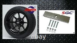 CLUB CAR DS GOLF CART LIFT KIT + 14 WHEELS and 205/30-14 LOW PROFILE TIRES