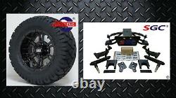 CLUB CAR PRECEDENT GOLF CART 6 SGC A-ARM LIFT KIT + 12 WHEELS and 22 AT TIRES