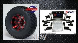 CLUB CAR PRECEDENT GOLF CART SGC 4 LIFT KIT + 10 WHEELS and 22 AT TIRES