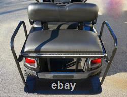 CLUB CAR PRECEDENT REAR SEAT KIT-BLACK (FLIP SEAT With CARGO BED & FREE GRAB BAR)