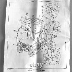 CLUB CAR Utility Vehicle Carryall 300 Canopy Kit Black 105063303