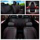 Car Auto Suv Seat Cover Cushion 5-seats Front + Rear Pu Leather Withpillows Size M