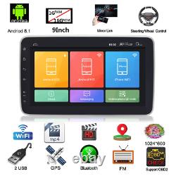 Car MP5 Player Touch Screen Stereo Radio GPS WiFi Android 9.1 9 in Double 2 DIN