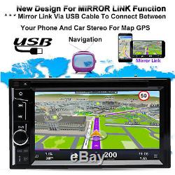 Car Stereo Bluetooth Radio Double 2 Din 6.2DVD Player Camera Fur GPS Navigation