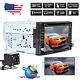 Car Stereo Dvd Cd Multimedia Player Radio Gps Touch Screen Bt Usb 2din With Camera
