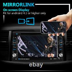 Car Stereo DVD CD Multimedia Player Radio GPS Touch Screen BT USB 2DIN with Camera