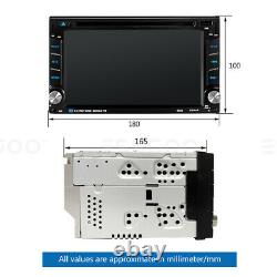 Car Stereo DVD CD Multimedia Player Radio GPS Touch Screen BT USB 2DIN with Camera