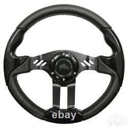 Club Car Aviator 5 Black Steering Wheel 13 Diameter