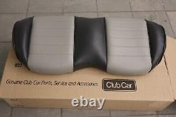Club Car Black And Gray Leather Bench Seat