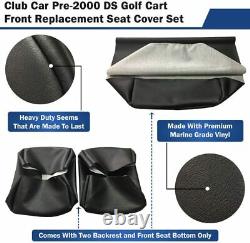 Club Car Carryall Turf 2 XRT Golf Cart 2 Piece Seat Back Replacement Cover Set