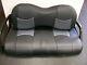 Club Car Ds'00 & Up Golf Cart Deluxe Seat Covers-front & Rear(blk/gry Btm Cf)