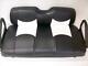 Club Car Ds'00 & Up Golf Cart Vinyl Deluxe Seat Covers-stple On(black & White)