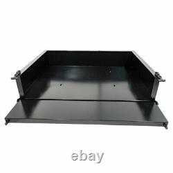 Club Car DS 2000.5 and Up Golf Cart Black Steel Utility Cargo Box with Brackets