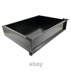 Club Car DS 2000.5 and Up Golf Cart Black Steel Utility Cargo Box with Brackets