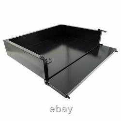 Club Car DS 2000.5 and Up Golf Cart Black Steel Utility Cargo Box with Brackets