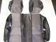 Club Car Ds'99 & Down Golf Cart Deluxe Seat Covers-front Only (black & Gray)
