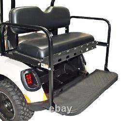 Club Car DS Golf Cart 2000-Up GTW MACH3 Rear Flip Seat Black