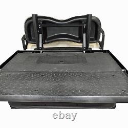 Club Car DS Golf Cart 2000-Up GTW MACH3 Rear Flip Seat Black